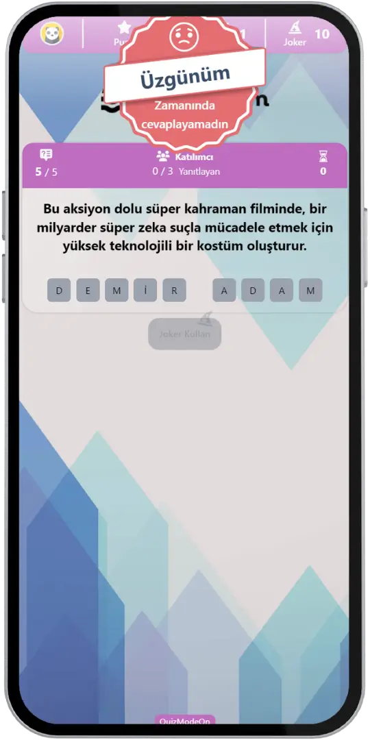 yanlış cevap verme