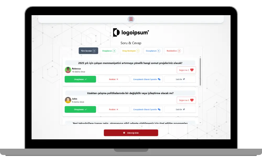 tüm gönderilen sorular