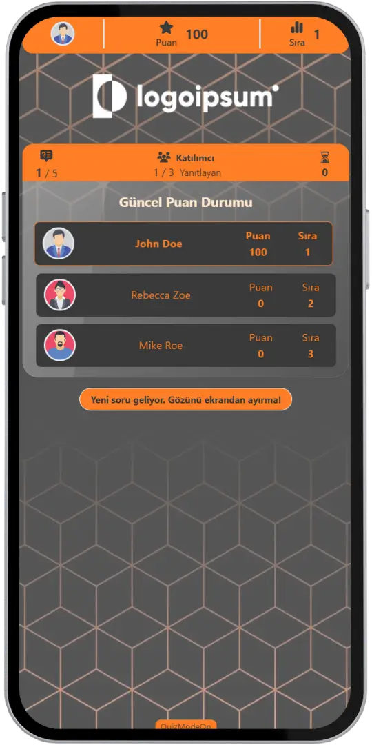 anlık yüksek skorlar